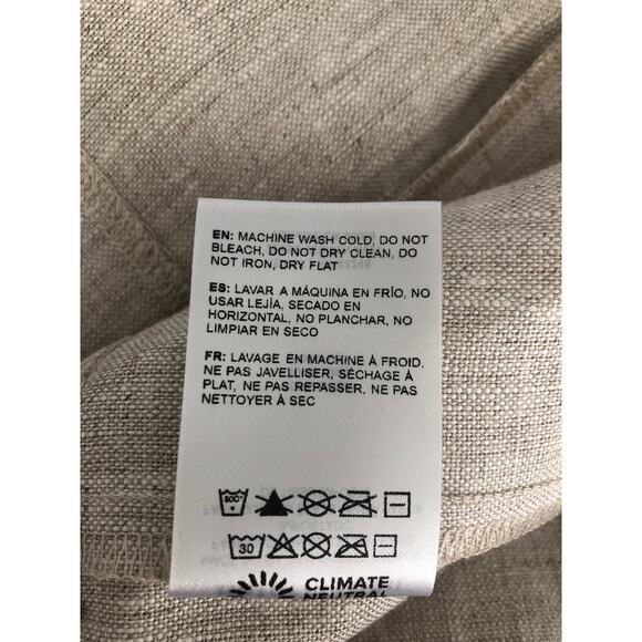 Reformation Tania Dress Women's Size 12 Linen in Oatmeal NEW - Picture 10 of 10